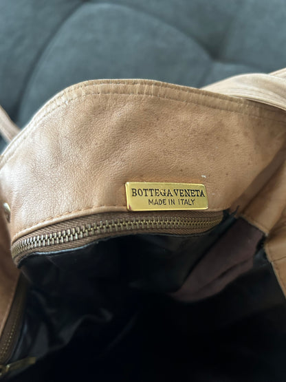 Bottega Veneta Soft Beige Leather Hobo Bag
