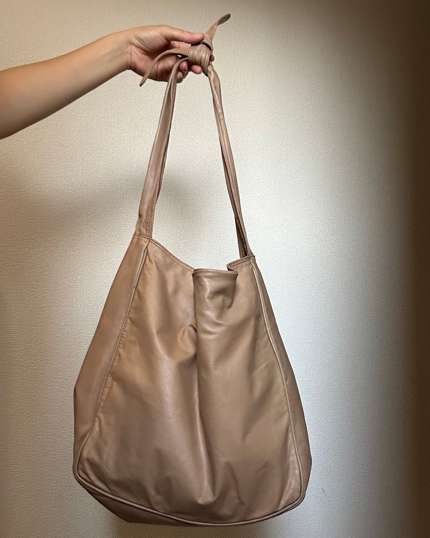 Bottega Veneta Soft Beige Leather Hobo Bag