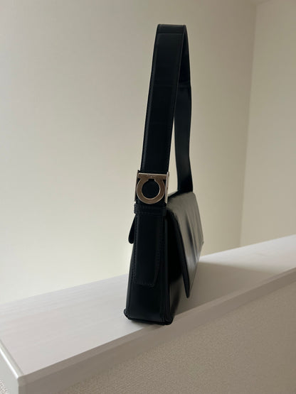 Ferragamo Y2K Patent Leather East West Bag