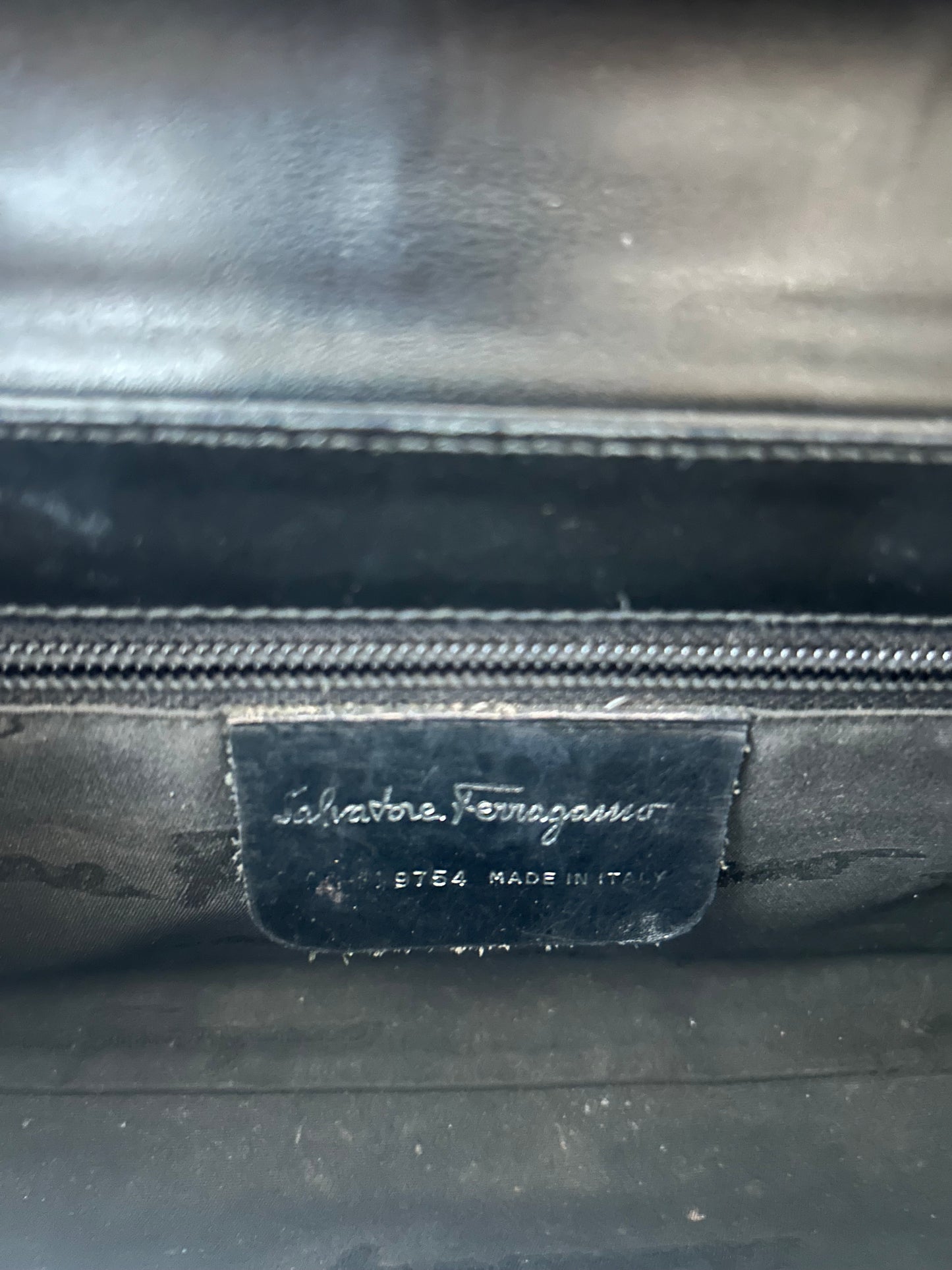 Ferragamo Y2K Patent Leather East West Bag