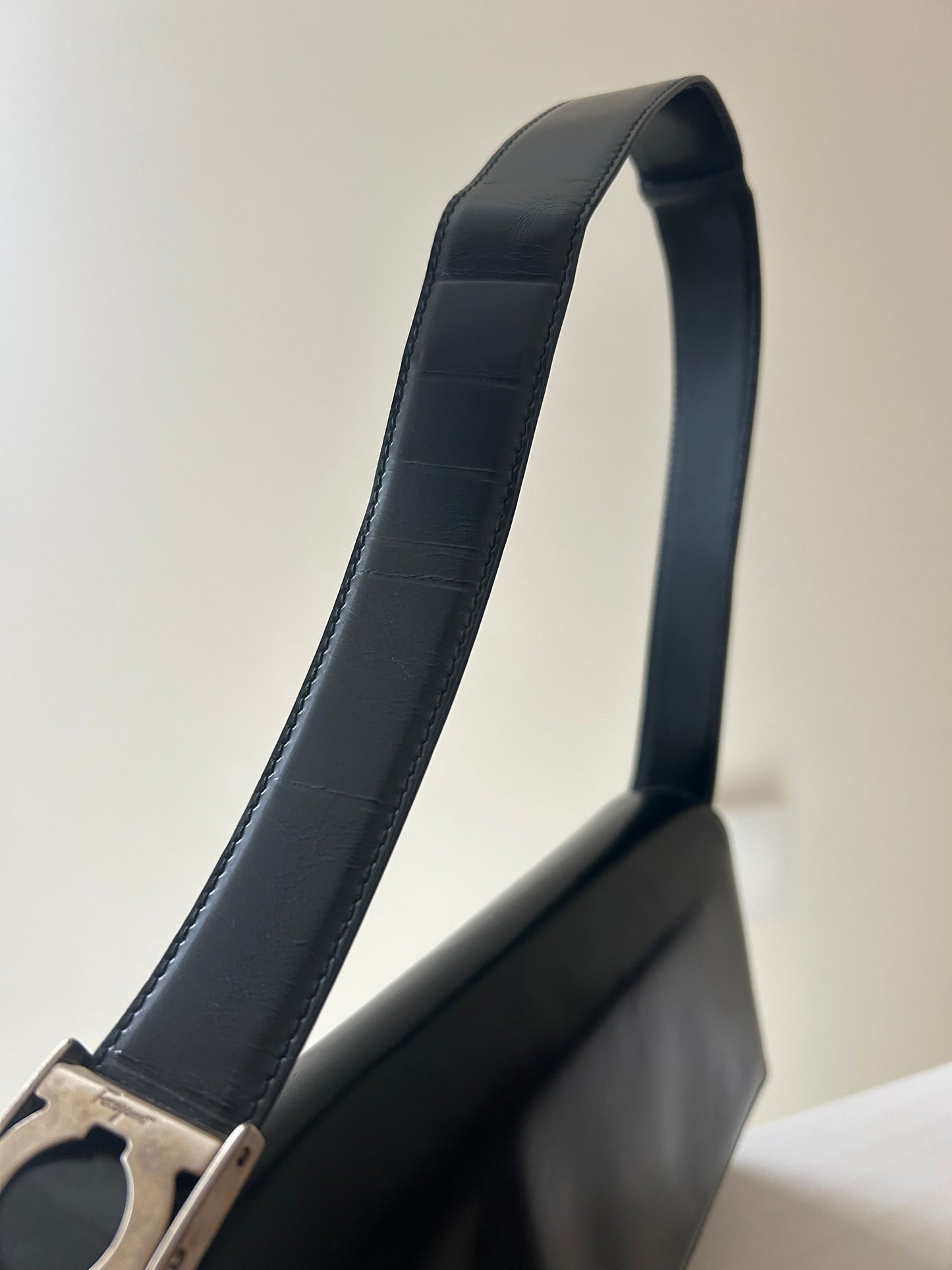 Ferragamo Y2K Patent Leather East West Bag