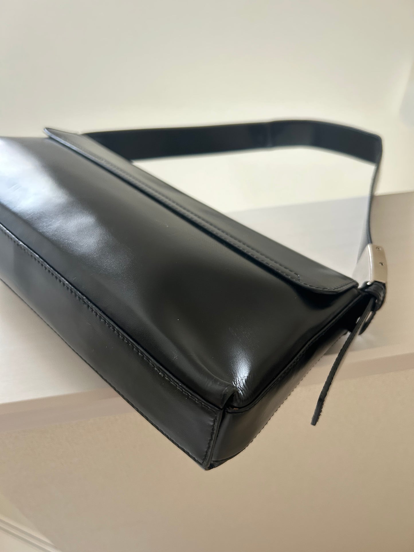 Ferragamo Y2K Patent Leather East West Bag