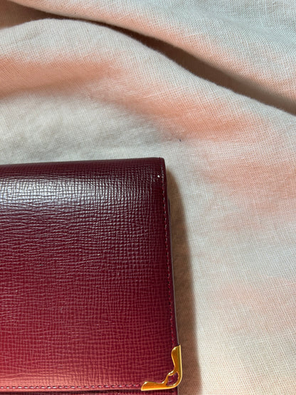 Cartier Tri-fold Wallet with Checkbook Holder
