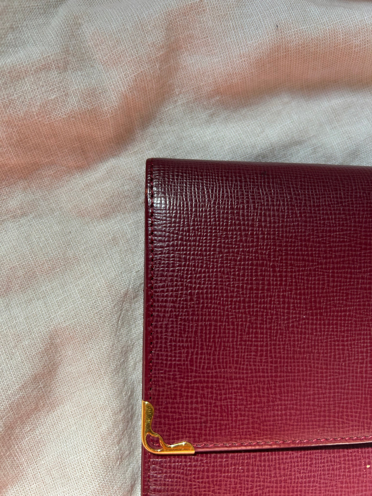 Cartier Tri-fold Wallet with Checkbook Holder