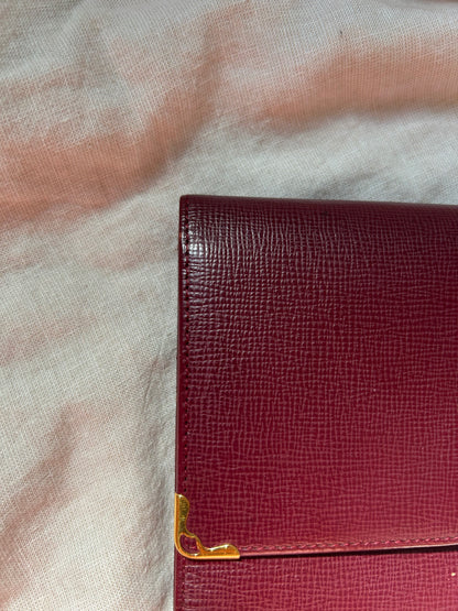 Cartier Tri-fold Wallet with Checkbook Holder