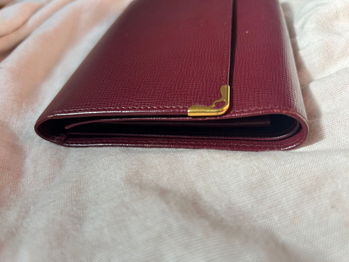 Cartier Tri-fold Wallet with Checkbook Holder