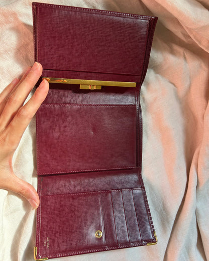 Cartier Tri-fold Wallet with Checkbook Holder