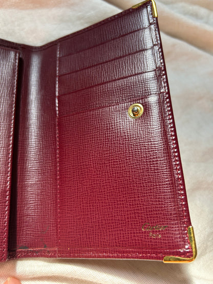 Cartier Tri-fold Wallet with Checkbook Holder