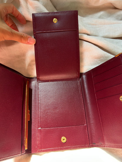 Cartier Tri-fold Wallet with Checkbook Holder