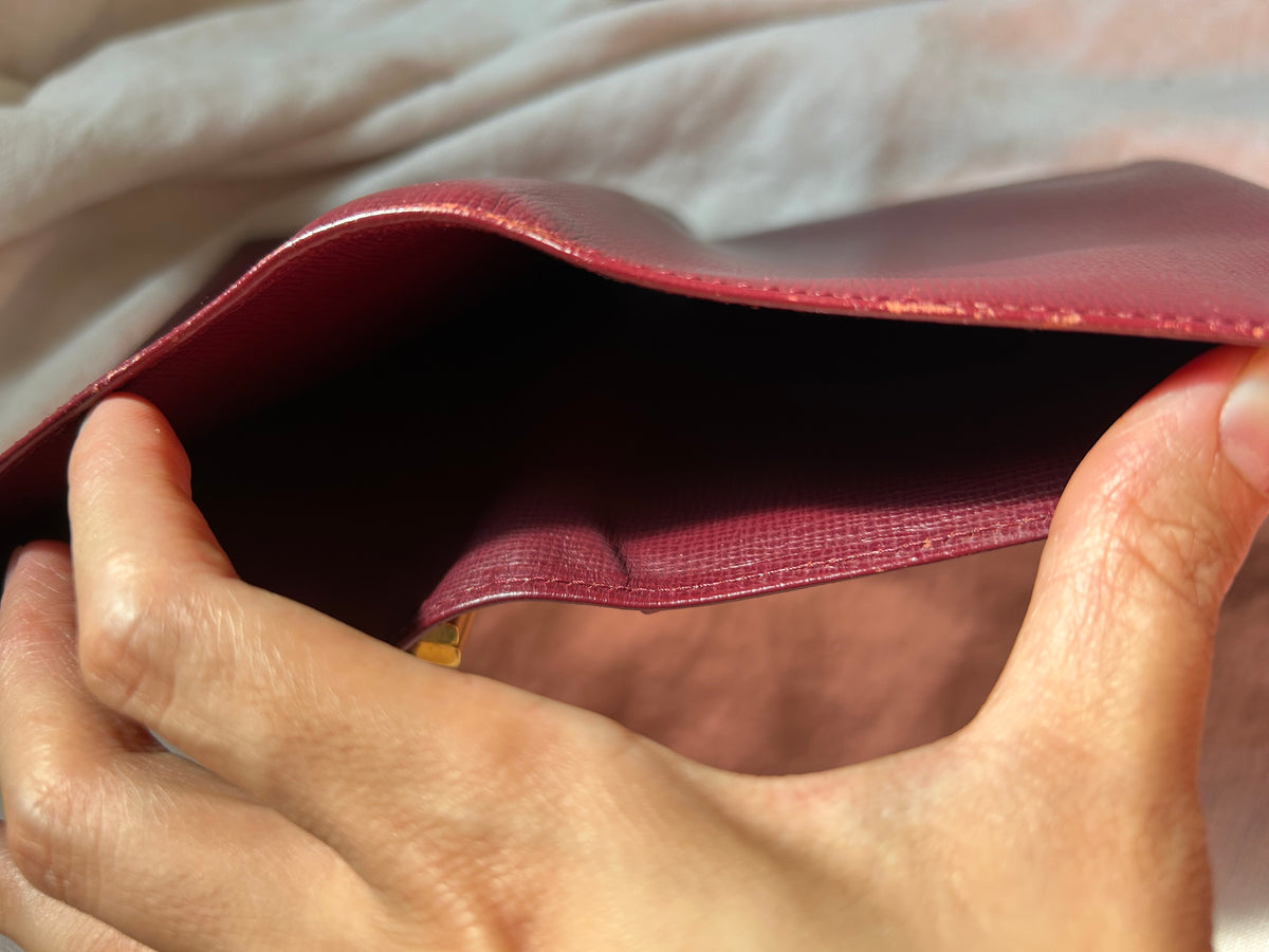 Cartier Tri-fold Wallet with Checkbook Holder