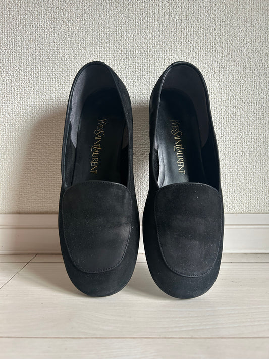 70s Yves Saint Laurent Suede Loafers 24cm