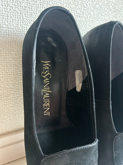 70s Yves Saint Laurent Suede Loafers 24cm