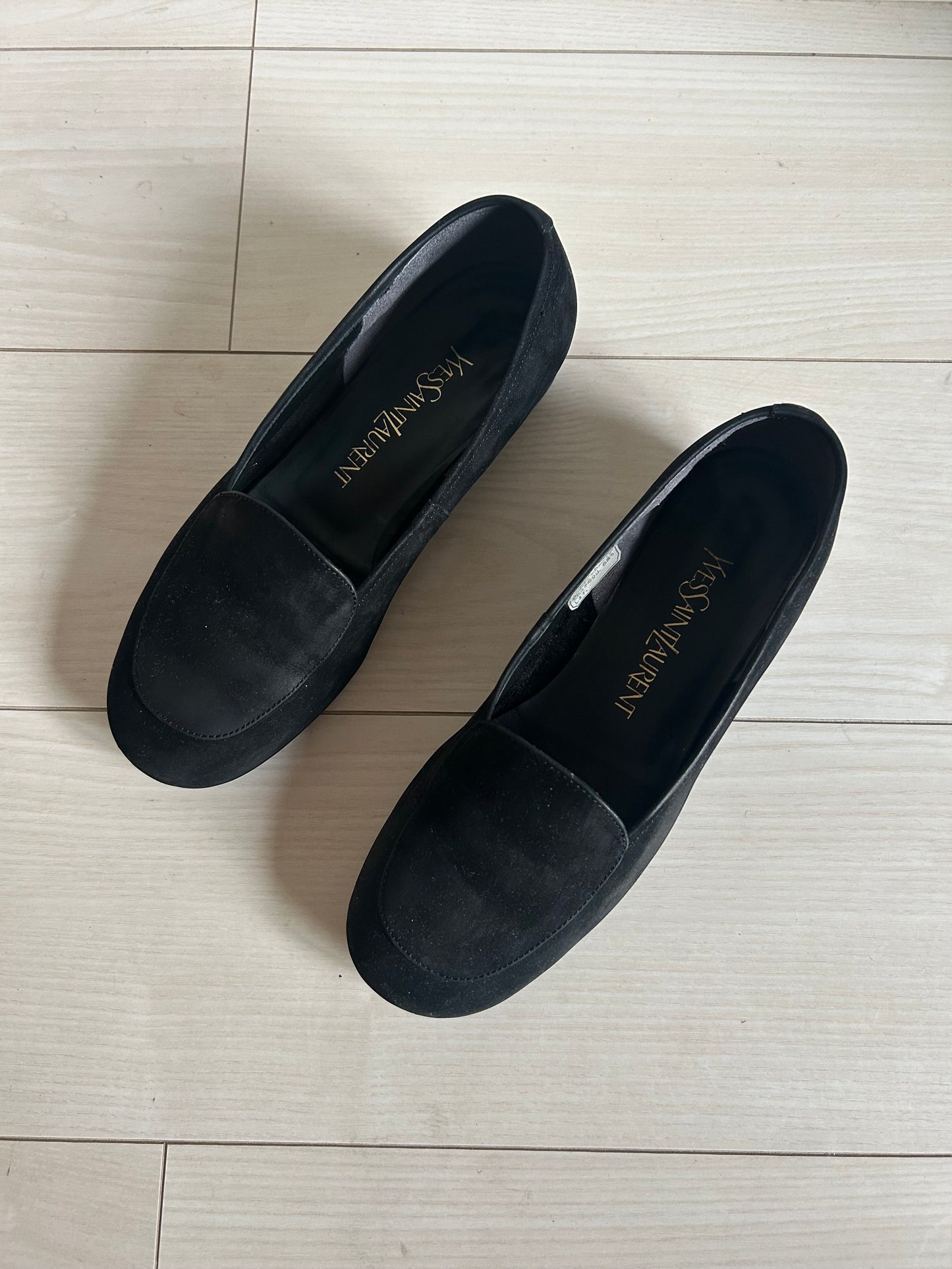 70s Yves Saint Laurent Suede Loafers 24cm