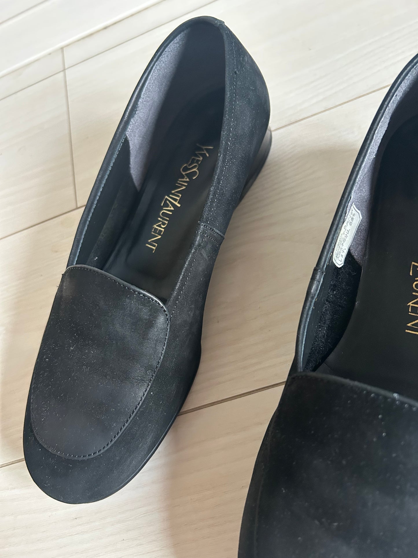 70s Yves Saint Laurent Suede Loafers 24cm