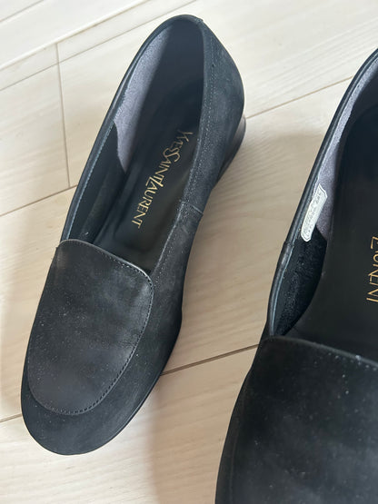 70s Yves Saint Laurent Suede Loafers 24cm