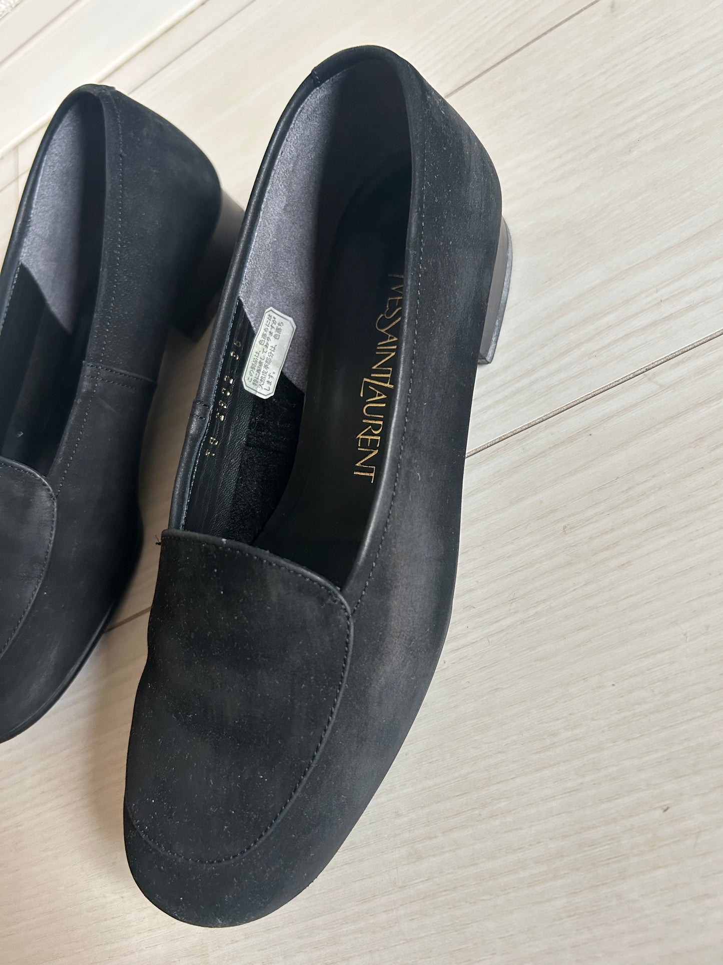 70s Yves Saint Laurent Suede Loafers 24cm