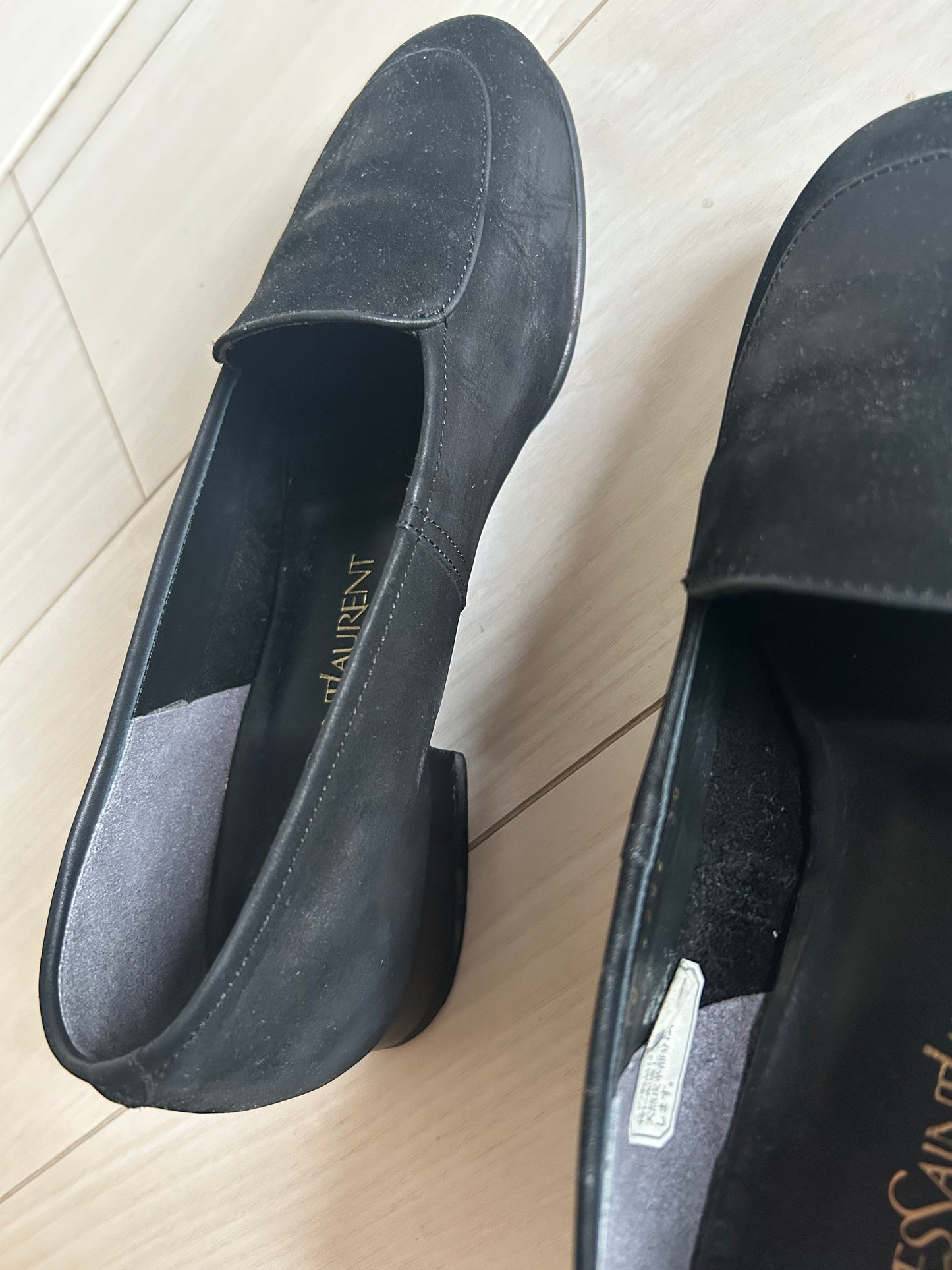 70s Yves Saint Laurent Suede Loafers 24cm