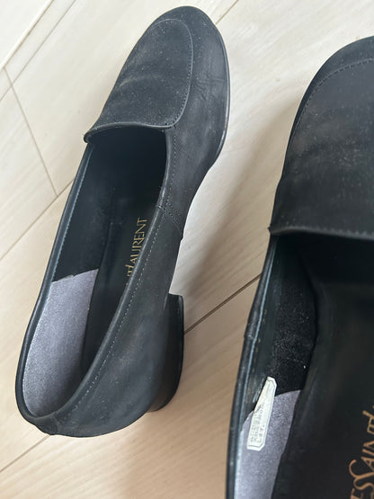 70s Yves Saint Laurent Suede Loafers 24cm