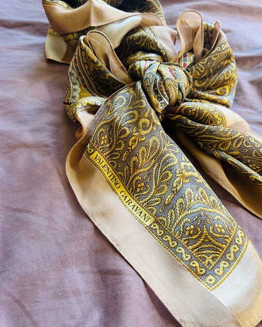 Valentino Garavani Paisley Chiffon Scarf