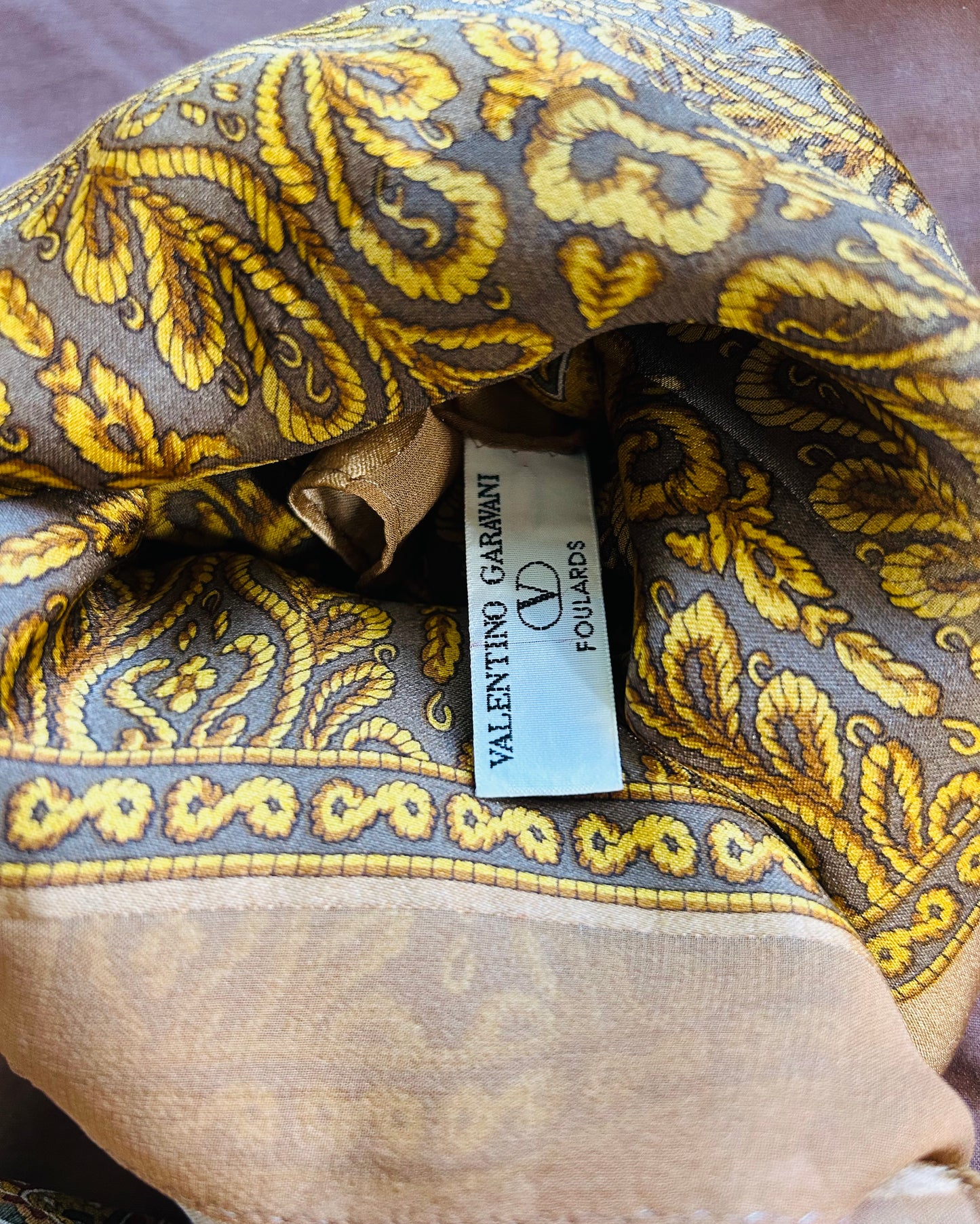 Valentino Garavani Paisley Chiffon Scarf