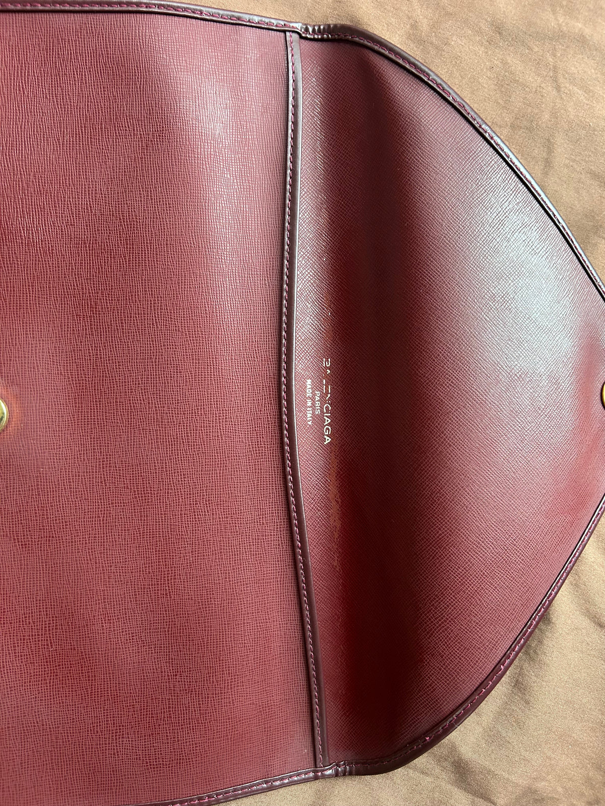 Vintage Balenciaga Leather Envelope, A4 Size