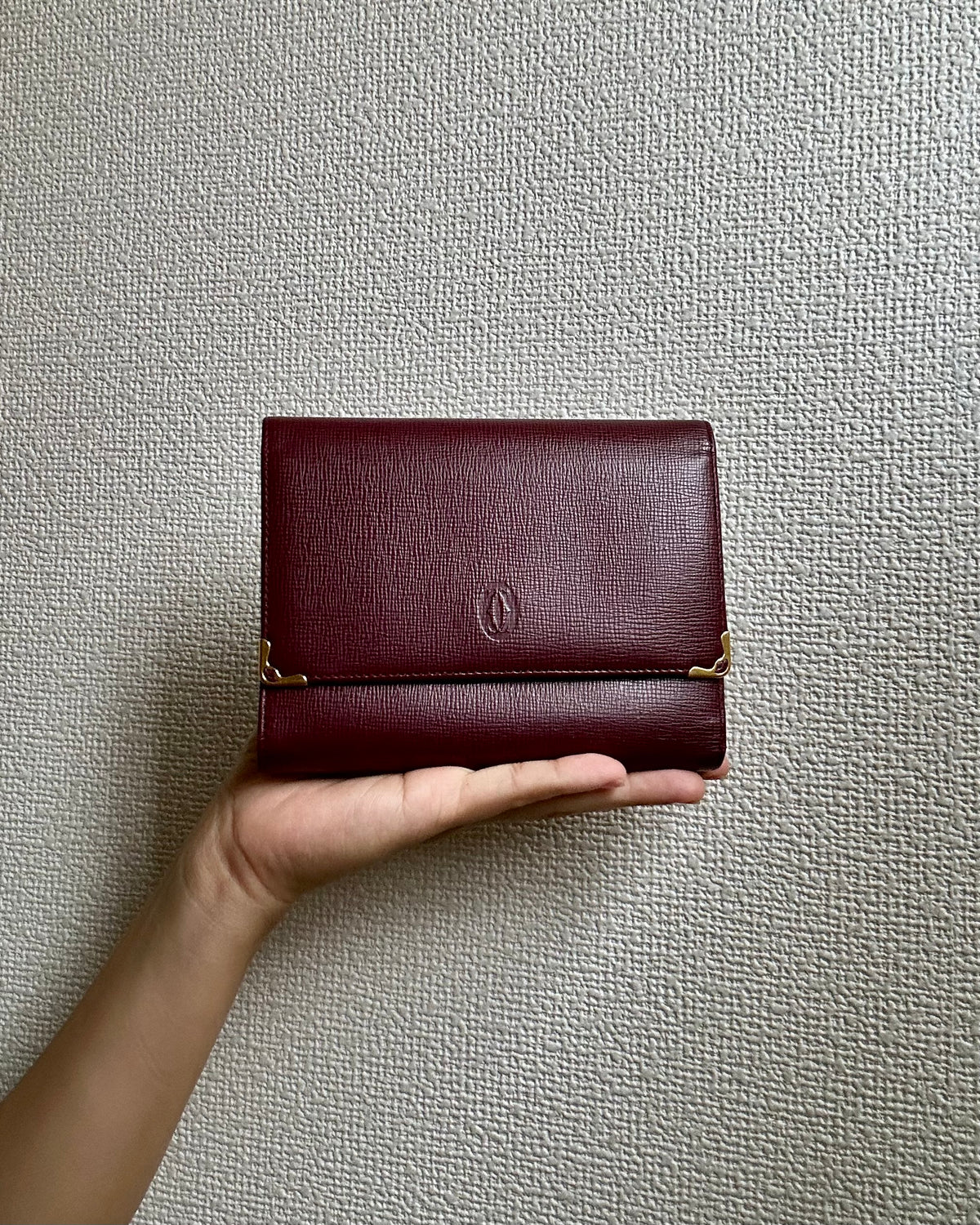 Cartier Tri-fold Wallet with Checkbook Holder