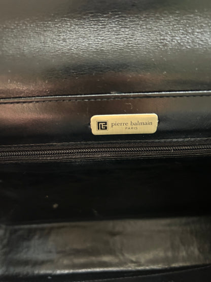 Pierre Balmain Black Box Chain Bag