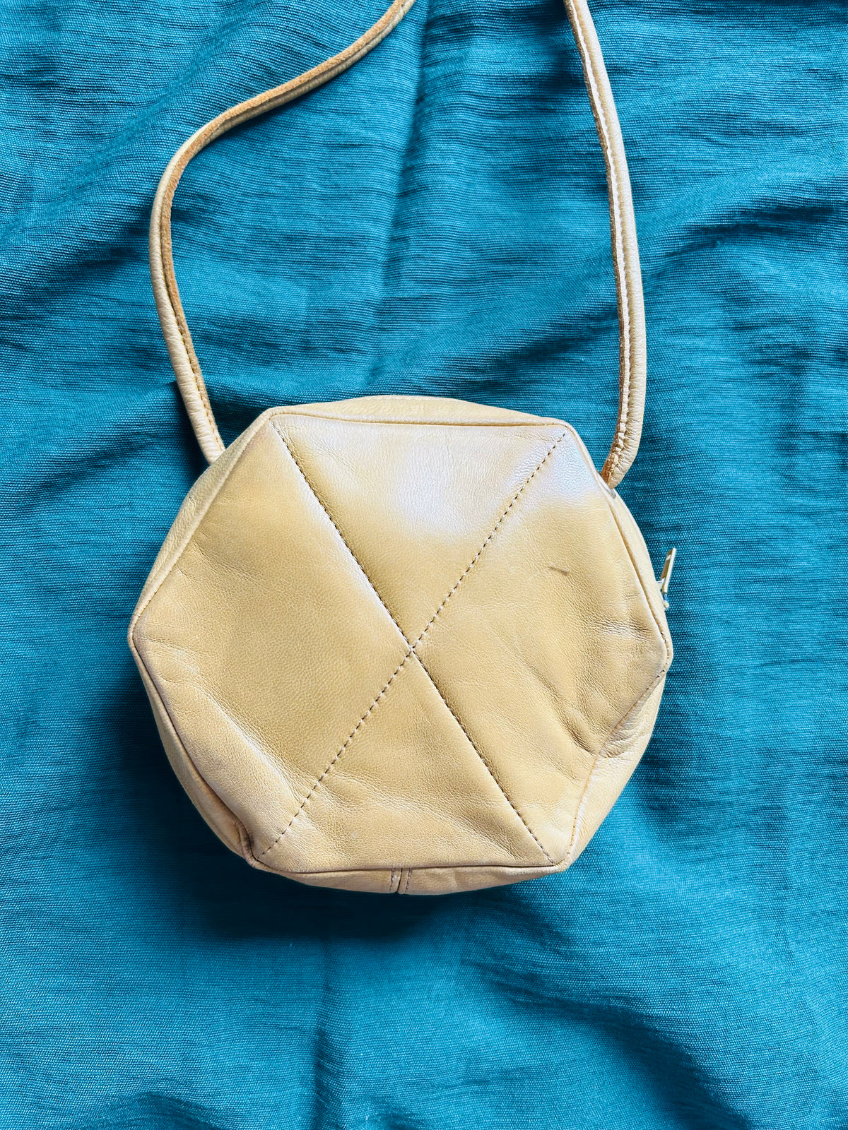 Lanvin Hexagon Mustard Mini Sling Bag