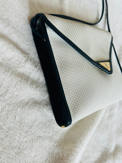 Yves Saint Laurent Coated Canvas Bi-color Sling