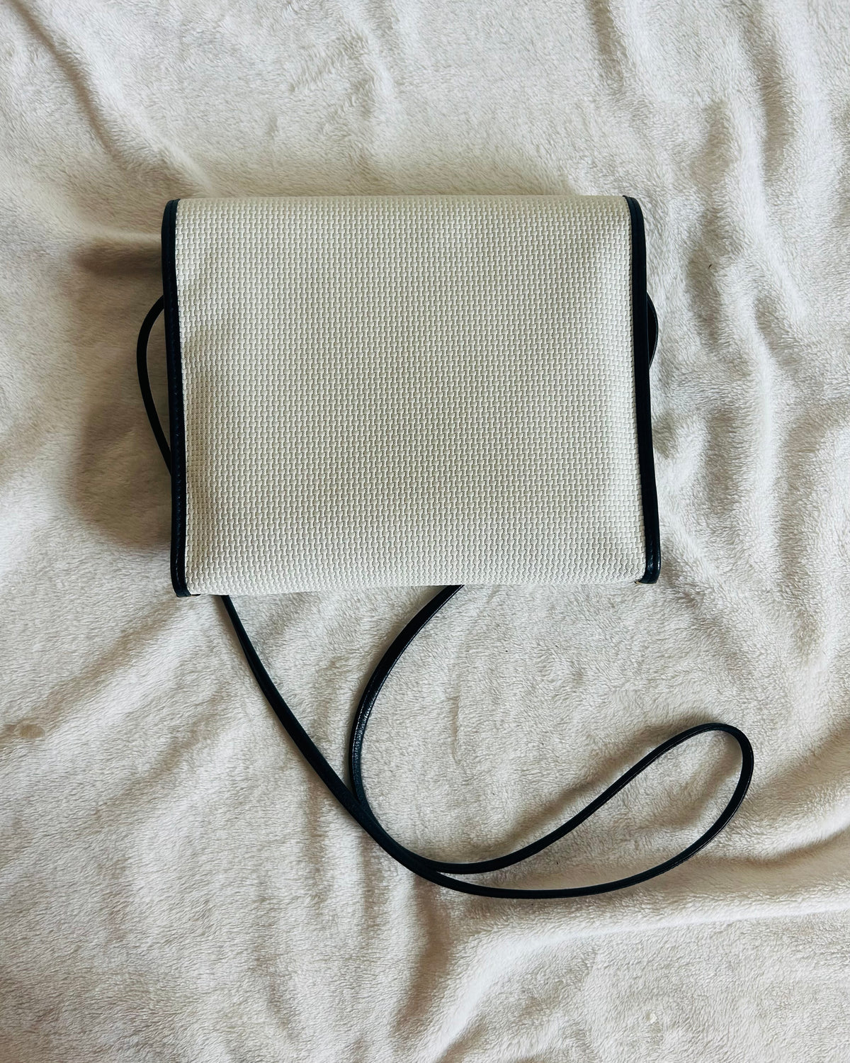 Yves Saint Laurent Coated Canvas Bi-color Sling