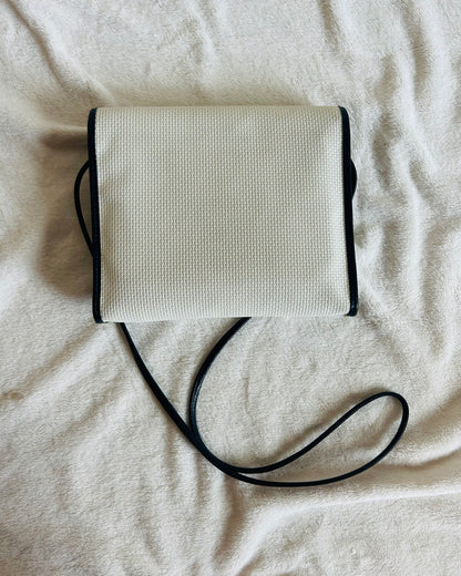 Yves Saint Laurent Coated Canvas Bi-color Sling