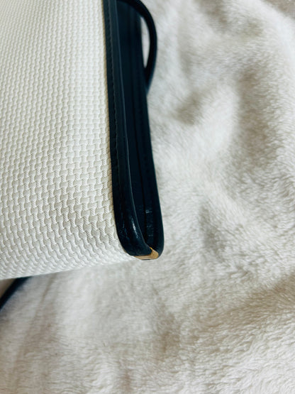 Yves Saint Laurent Coated Canvas Bi-color Sling