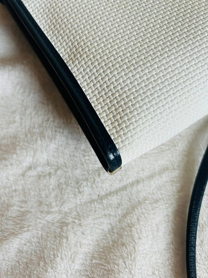 Yves Saint Laurent Coated Canvas Bi-color Sling