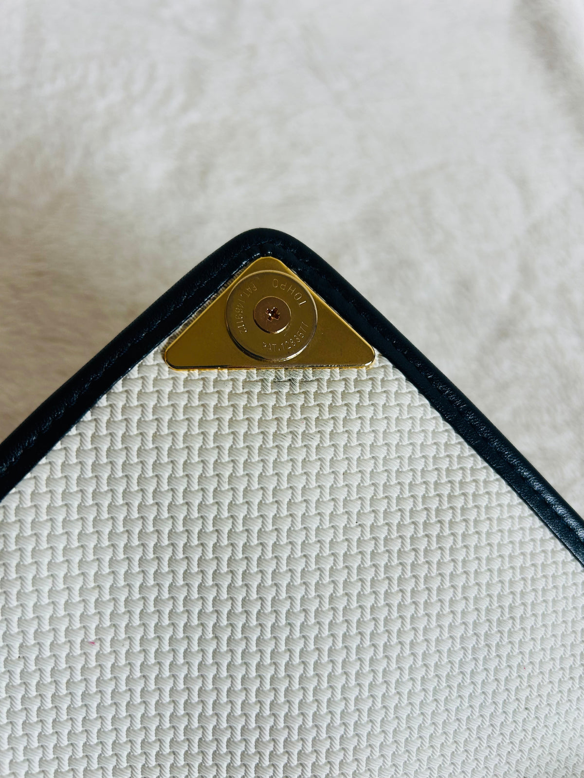 Yves Saint Laurent Coated Canvas Bi-color Sling
