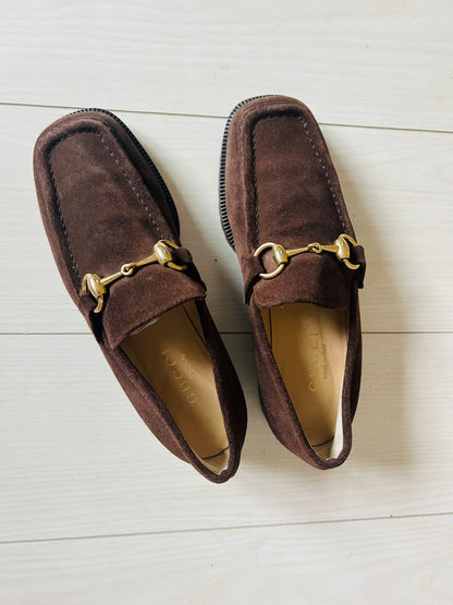 Gucci Chunky Suede Loafers EU 35.5