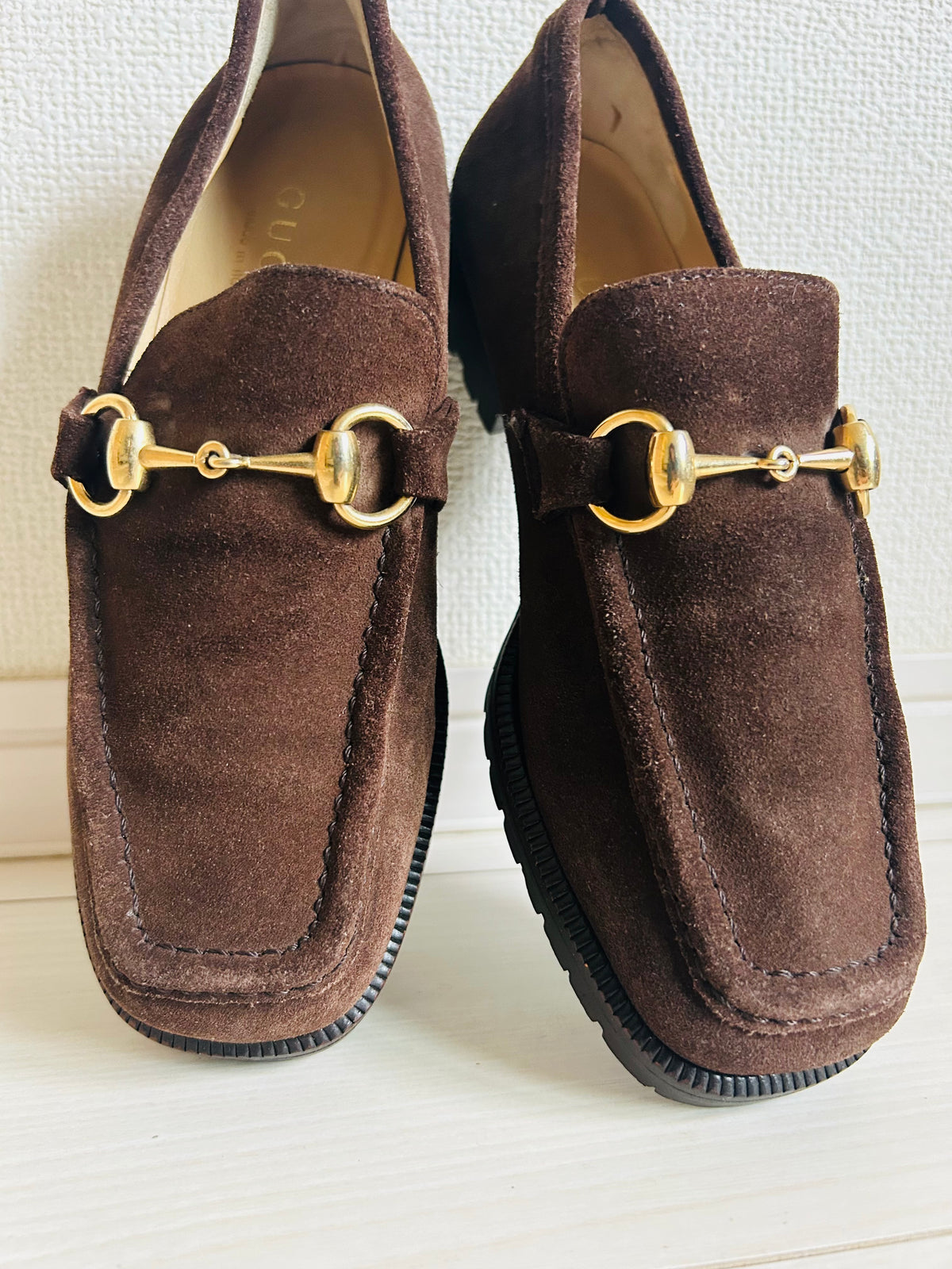 Gucci Chunky Suede Loafers EU 35.5
