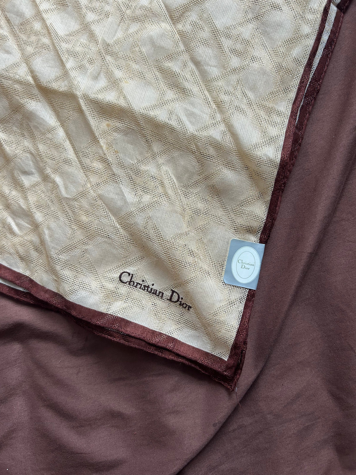 Christian Dior Damask Large Handkerchief