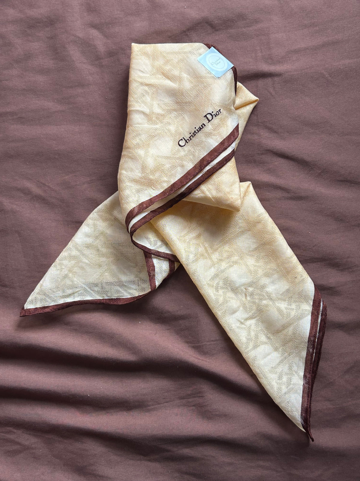Christian Dior Damask Large Handkerchief