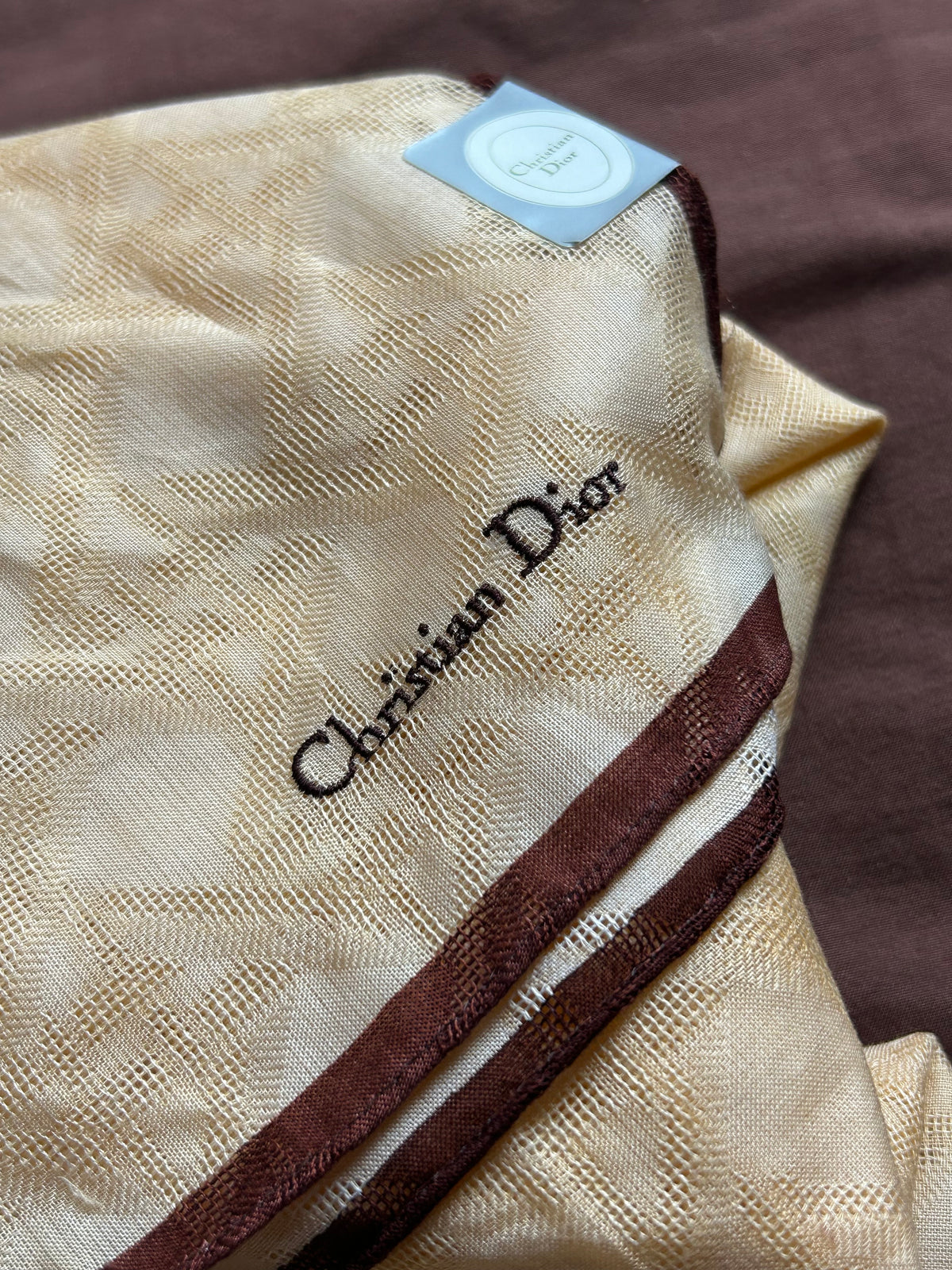 Christian Dior Damask Large Handkerchief