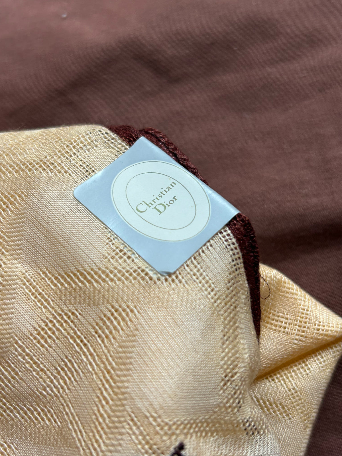 Christian Dior Damask Large Handkerchief