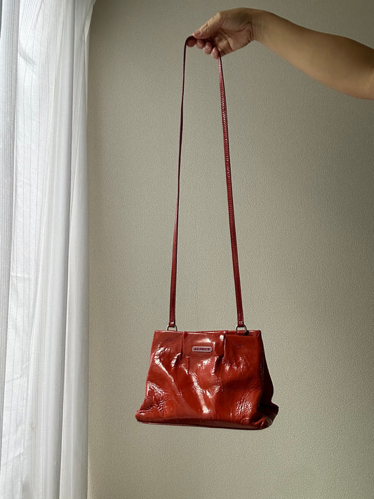 Celine Red Patent Leather Sling