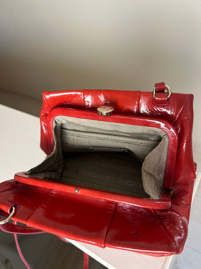 Celine Red Patent Leather Sling