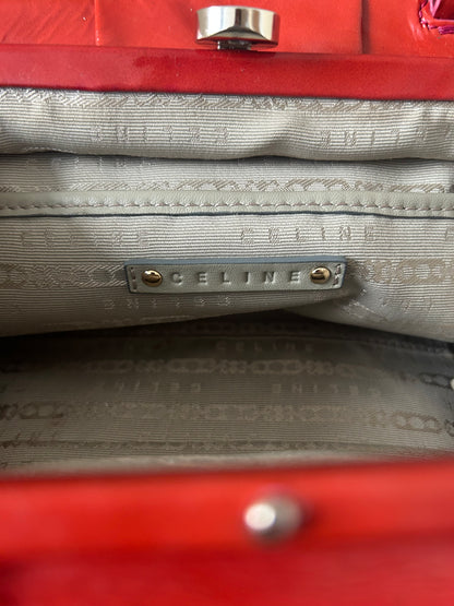 Celine Red Patent Leather Sling