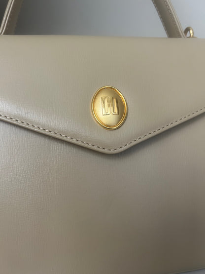 Daks London Pale Khaki Trapezoid Three-Way Bag