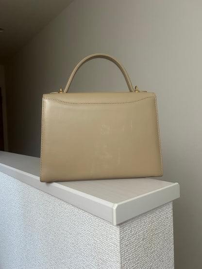Daks London Pale Khaki Trapezoid Three-Way Bag