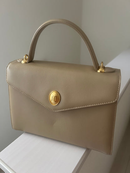 Daks London Pale Khaki Trapezoid Three-Way Bag
