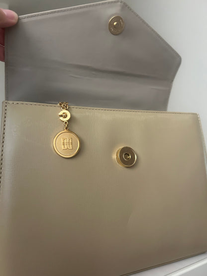 Daks London Pale Khaki Trapezoid Three-Way Bag