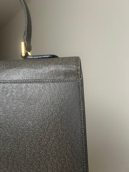 Valentino Garavani Gray Trapezoid Hand Bag