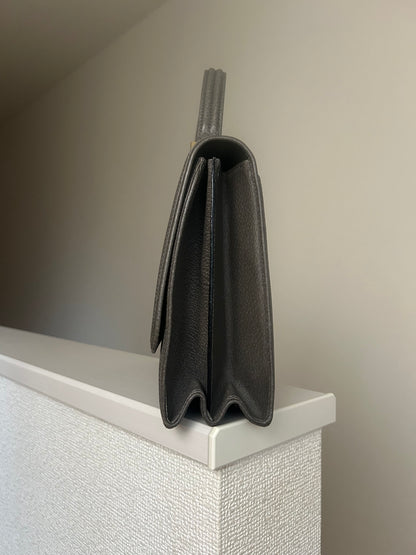 Valentino Garavani Gray Trapezoid Hand Bag