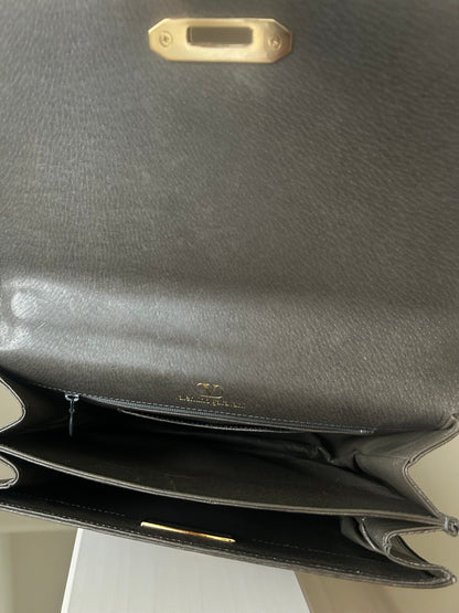 Valentino Garavani Gray Trapezoid Hand Bag
